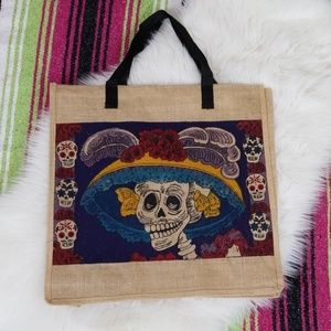 Day of the Dead Skeleton Tote Bag